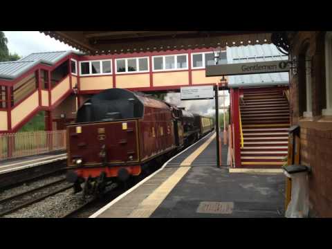 6201 Princess Elizabeth on test through Shirley Railway Station