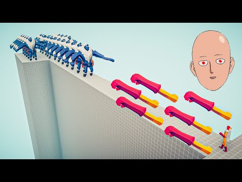 100x ARMY vs SAITAMA ONE PUNCH MAN - Totally Accurate Battle Simulator TABS