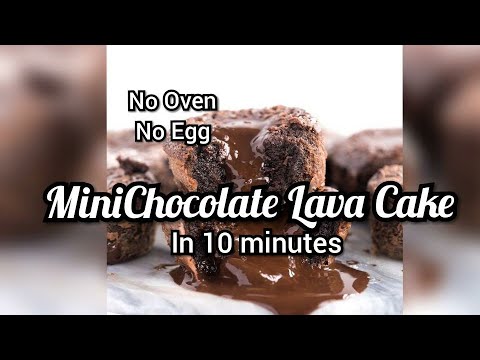 #MiniChocolate #LavaCake in 10 minute Without  Oven  #KadeejaFlavours
