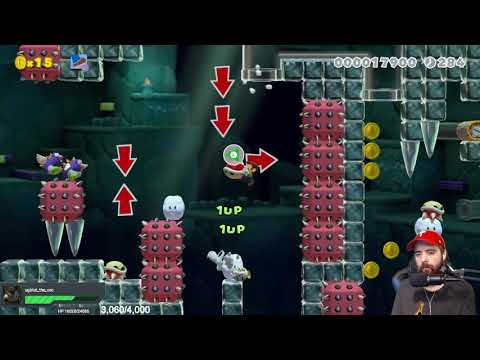 Mario Maker 2 Crystal Clear Cave by Lumis