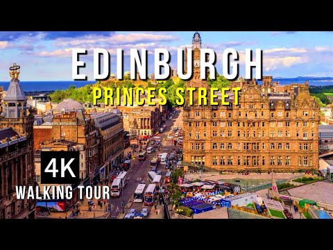 EDINBURGH PRINCES STREET | Walking in Edinburgh, Scotland in NOVEMBER 🏴󠁧󠁢󠁳󠁣󠁴󠁿 4K