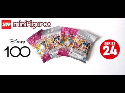 LEGO Minifigures Mystery Blind Bags Opening and Review - Disney 100 + Series 24