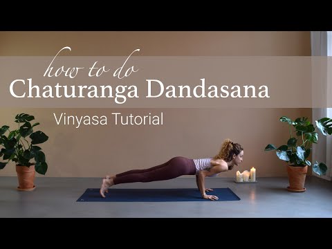 Vinyasa Chaturanga Dandasana for Beginners | Four Limbed Staff Yoga Pose