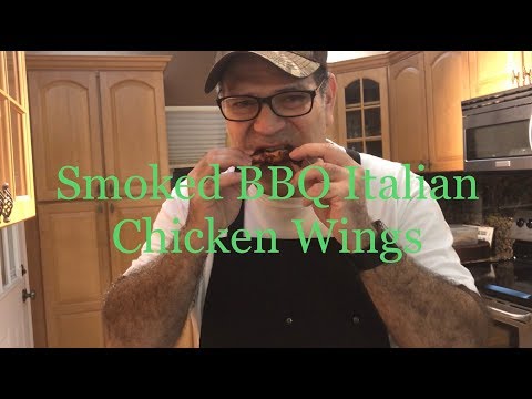 Smoked Italian BBQ Chicken Wings