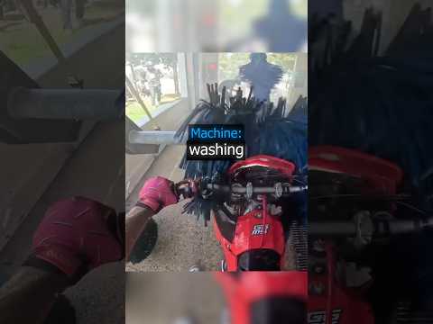 Biker Washing Bike !😱