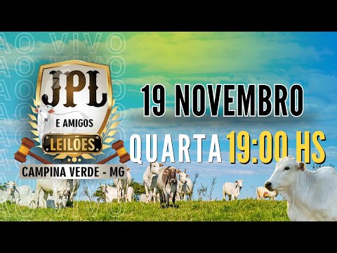 JPL e Amigos Leilões  Campina Verde MG - 19 de Novembro 2025