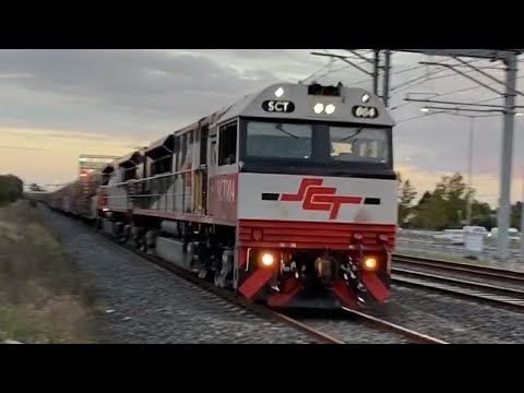 SCT Freight Train at Coolaroo (Locomotives SCT004 & SCT006)