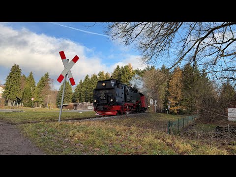 Anfang Dezember 2025 auf der Harzquerbahn / Teil 2 / von Drei Annen Hohne nach Eisfelder Talmühle