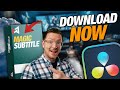 Animated Subtitles in an instant?! FREE (and Pro!) Subtitle Plugin for DaVinci Resolve Studio 20
