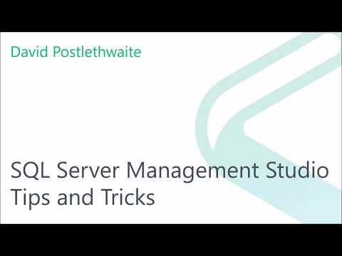 SQL Server management Studio Tips and Tricks Part 1