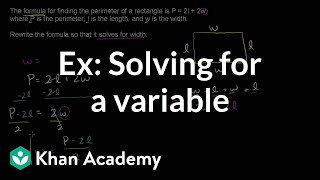 Example of Solving for a Variable