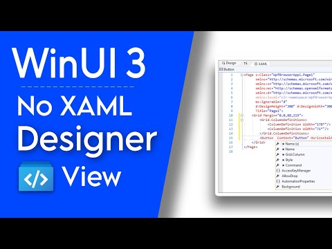 Windows UI 3 : WinUI 3.0 no XAML designer view ?