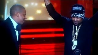 {WATCH} Jay-Z Disses The Dreams  Hat @ 2013 Grammy Awards Thanks The Swap Meet..