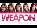 ITZY (있지) - Weapon (Color Coded Lyrics Han/Rom/Eng)