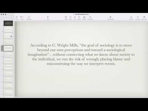 Social Problems Lecture: Ch. 1