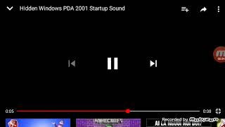 Hidden Windows PDA 2001 Startup Sounds