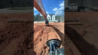 Excavator Pipe Installation Hack!