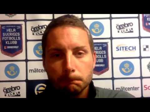 Axel Kjäll efter U21 matchen mot Hammarby IF
