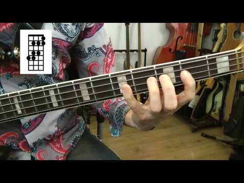 Tec0111 - Tonleitern/Arpeggios üben #3 (Die 3 Positionen) - German Bass Lesson Tutorial