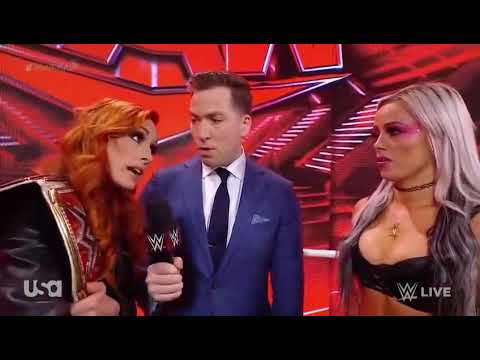 Becky Lynch and Liv Morgan Backstage WWE RAW 11/22/2021