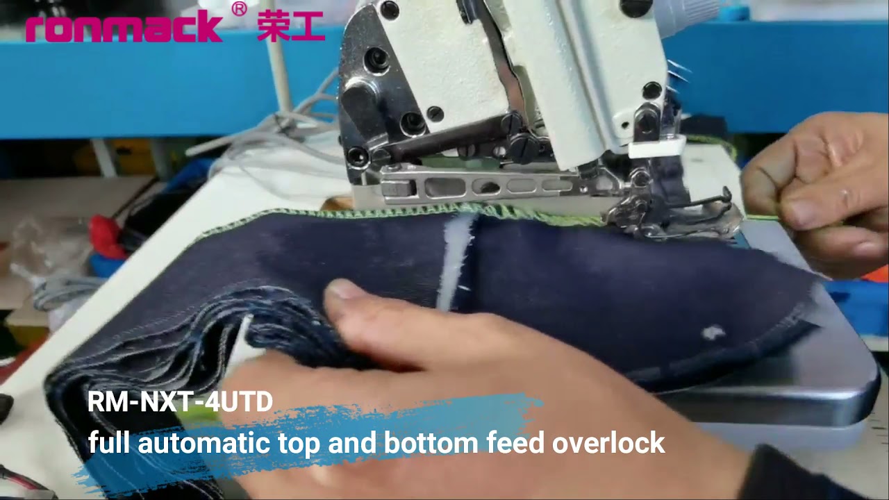 RM-NXT-4UTD Full automatic top and bottom feed overlock machine