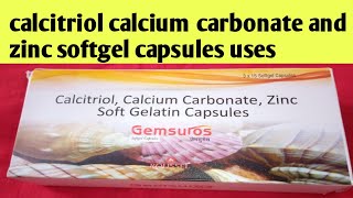 calcitriol calcium carbonate and zinc softgel capsules uses logical talk