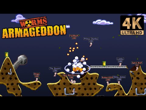 Worms Armageddon | Deathmatch 2 - Beginner | PC 4K