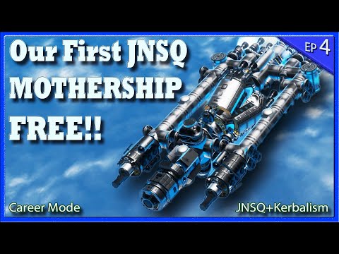 FREE MOTHERSHIP IN CAREER MODE !!?? | JNSQ + Kerbalism | KSP Career Mode EP 4
