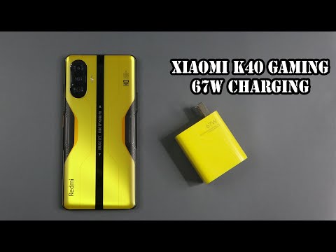 Xiaomi Redmi K40 Gaming charging test from 0 to 100 percents