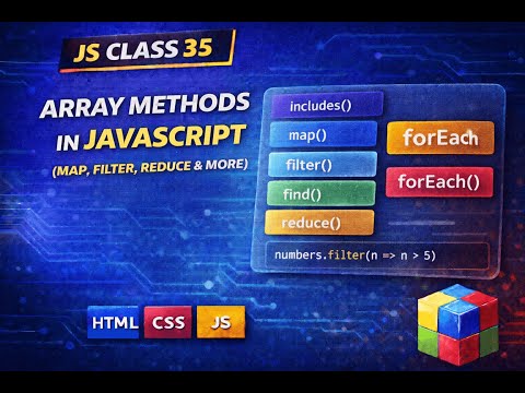 Js Class 35 Array Methods In Javascript Map Filter Reduce More