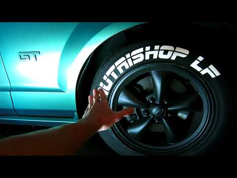 HOW TO INSTALL PERMANENT TIRE STICKERS!!