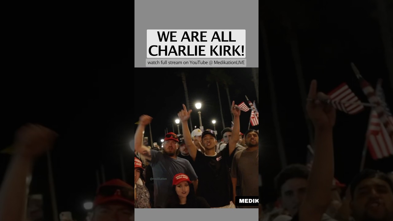 What an amazing moment! Huntington Beach streets were a sight to see after Charlie Kirk’s Vigil