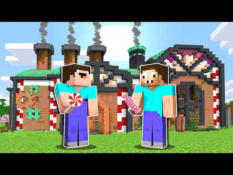 НУБ И ПРО РАБОТАЮТ НА ЗАВОДЕ КОНФЕТ В МАЙНКРАФТ ! НУБИК И ТРОЛЛИНГ ЛОВУШКА В MINECRAFT