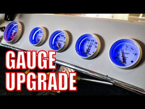 Dash Upgrade - AutoMeter Air Core Gauges in Marine White