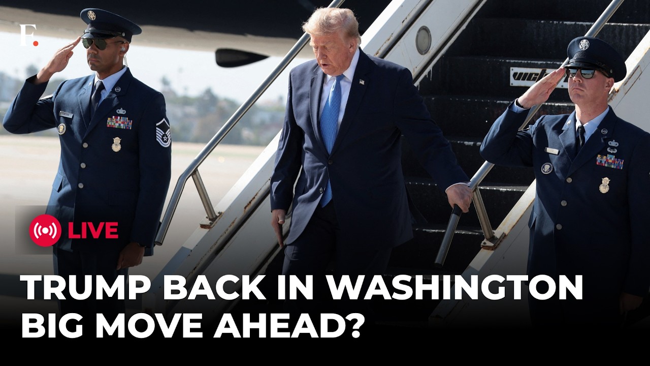 TRUMP LIVE | Trump Arrives at Joint Base Andrews, Heads to White House Amid Iran Tensions