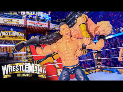 John Cena vs Logan Paul Action Figure Match - WrestleMania Hollywood