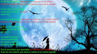 Era la luna llena en letra