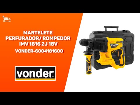 Martelete Perfurador/ Rompedor IMV 1816 2J 18V sem Bateria com Maleta - Video