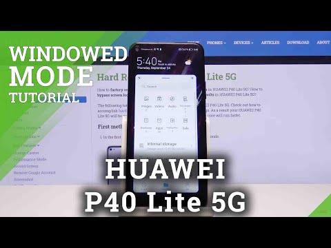 How to Activate Windowed Mode in Huawei P40 Lite 5G - Open Apps in Pop Up View