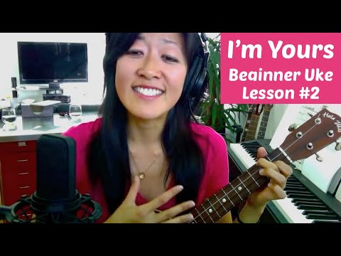I'm Yours (NEW! Turn on CC for chords and lyrics) | Beginner Ukulele Lesson #2: Backbeat Strum