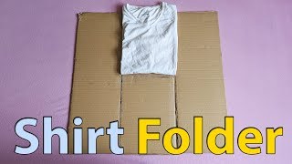 How to Make Shirt Folder - DIY Cardboard Shirt Folder