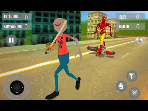 League of Spider Superheroes Gangster City Battle | Spider Hero Fight other hero & Drive Car & Bike
