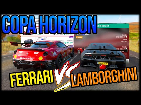 Forza Horizon 4 - COPA HORIZON de LEILÃO FERRARI vs LAMBORGHINI
