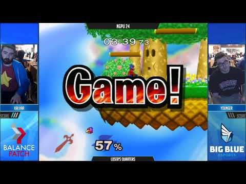 NGPU 24 SSBM - Kalvar (Marth) vs. Younger (Falco) - Melee LF