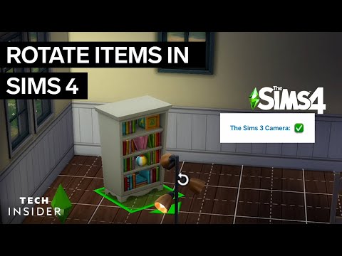 Part of a video titled How To Rotate Items In Sims 4 - YouTube