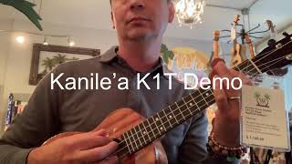 Video thumbnail for Kanile’a K1 Tenor Ukulele Demo at Aloha City Ukes - K1T - Made in Hawaii by Aloha City Ukes