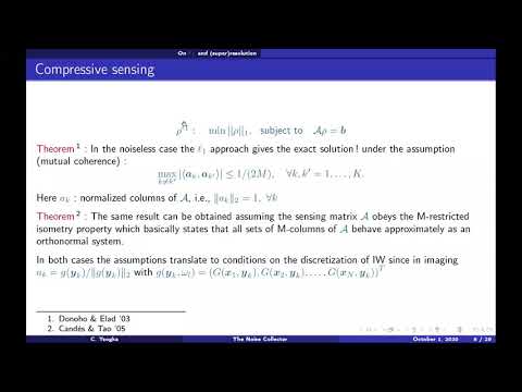 International Zoom Inverse Problems Seminar, Oct 1, 2020, Chrysoula Tsogka (UC Merced)