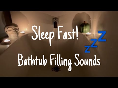 10 Hours Bathtub Running ASMR | Skull and Candles  | Relaxing Water Sounds for Sleep Aid