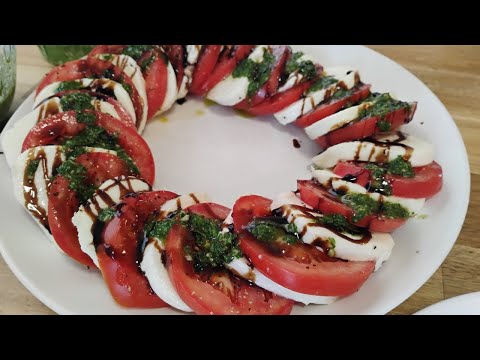 Caprese Salad with Chimichurri Appetizer