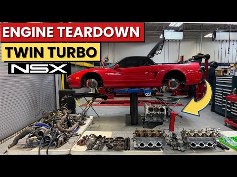 Twin Turbo 1993 Acura NSX Engine Teardown // From Simple Maintenance to Full Engine Rebuild